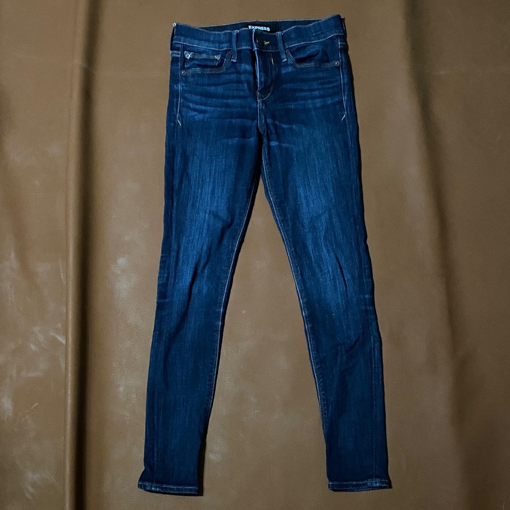 Express Dark Indigo Women's Skinny Jeans